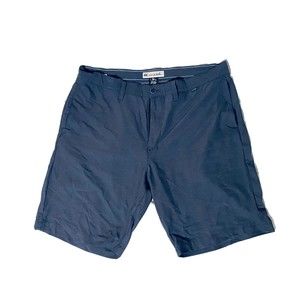 Travis Mathew Shorts Mens 38 x 11 Black Flat Front Stretch Casual Golf